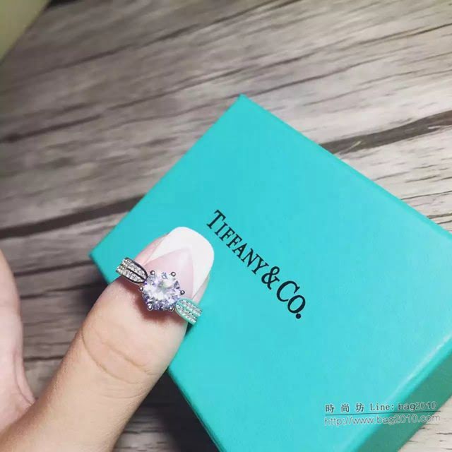 Tiffany純銀飾品 蒂芙尼女士專櫃爆款純銀星光皇后戒指  zgt1814